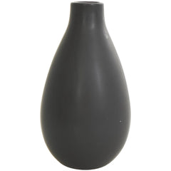 Minimalistic Black Ceramic Vase Set - Set of 3 